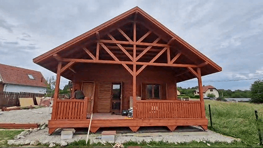 Casa familiala din lemn, case pe structură usoara din lemn